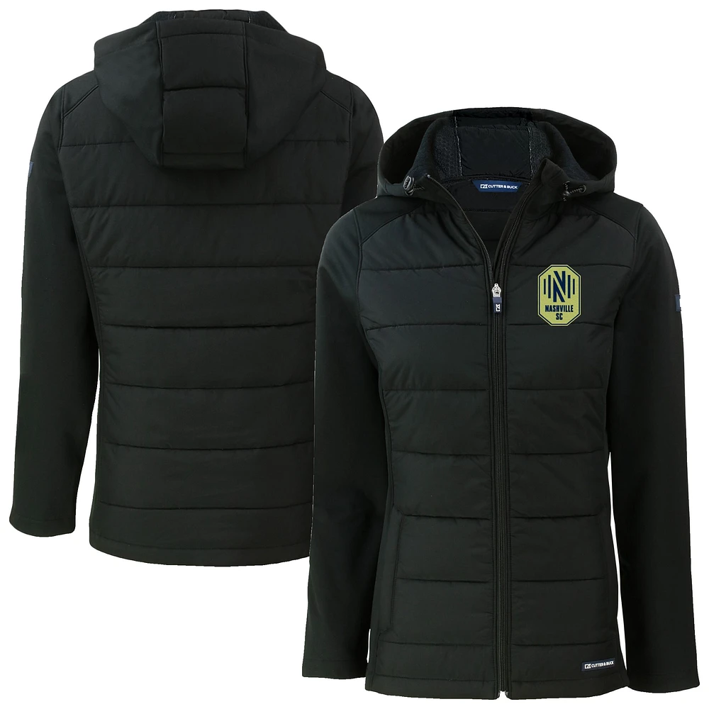 Women's Cutter & Buck Nashville SC Evoke Hybrid Eco Softshell Recycled Full Zip Hooded Jacket