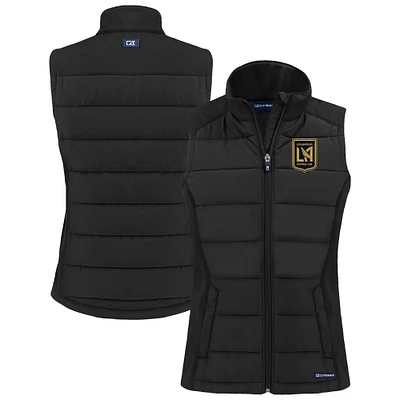 Women's Cutter & Buck LAFC Evoke Hybrid Eco Softshell Recycled Full-Zip Vest