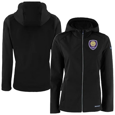 Women's Cutter & Buck Orlando City SC Evoke Eco Softshell Recycled Full-Zip Jacket
