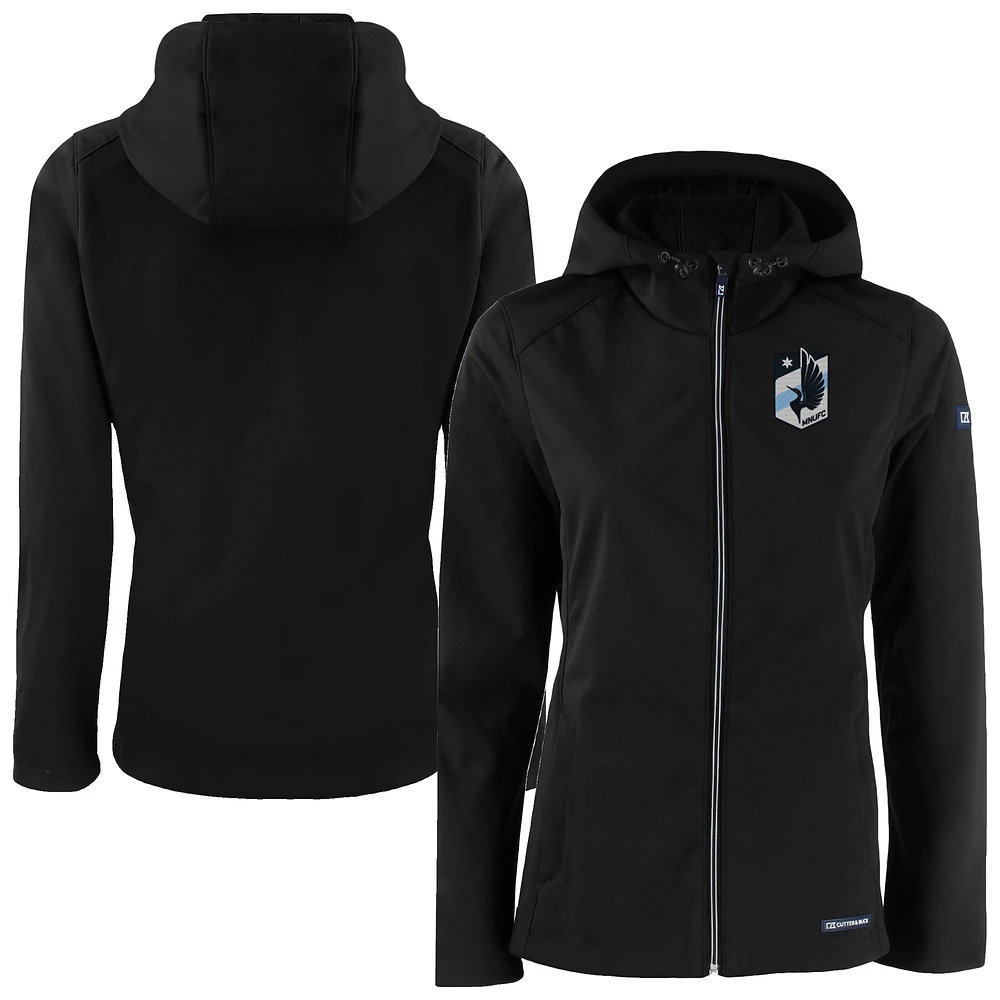 Women's Cutter & Buck Minnesota United FC Evoke Eco Softshell Recycled Full-Zip Jacket