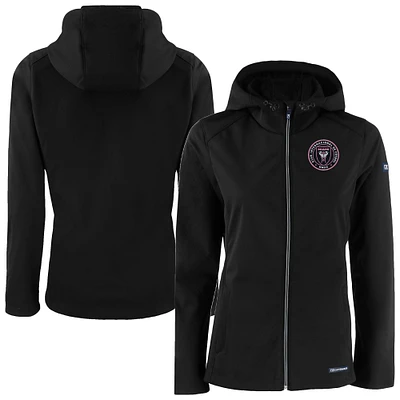 Women's Cutter & Buck Inter Miami CF Evoke Eco Softshell Recycled Full-Zip Jacket