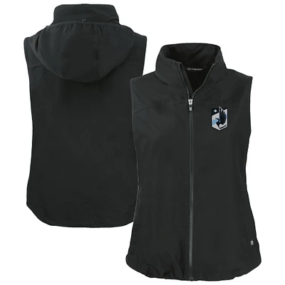 Women's Cutter & Buck Minnesota United FC Charter Eco Recycled Full-Zip Vest