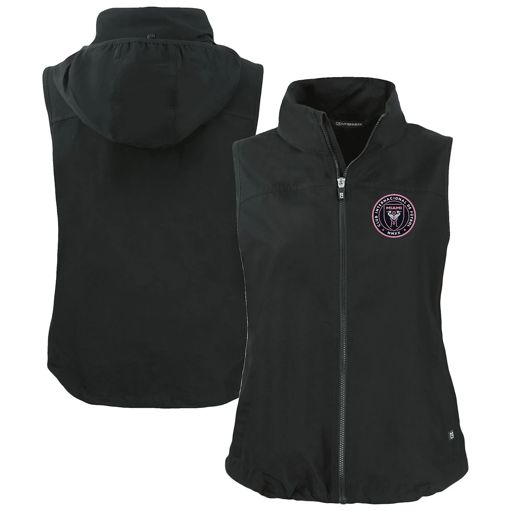 Women's Cutter & Buck Inter Miami CF Charter Eco Recycled Full-Zip Vest
