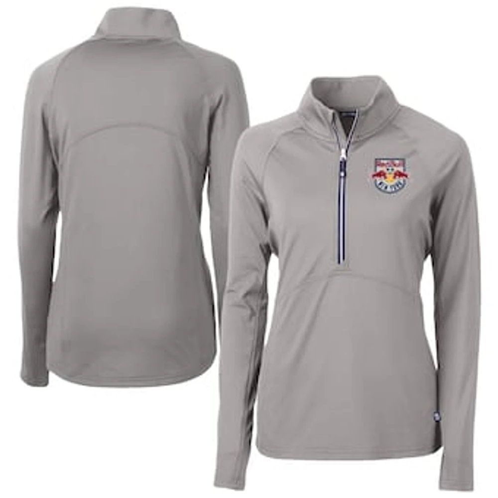 Women's Cutter & Buck New York Red Bulls Adapt Eco Knit Stretch Recycled Half-Zip Top