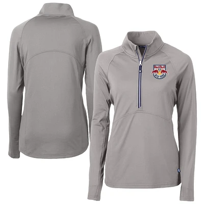 Women's Cutter & Buck New York Red Bulls Adapt Eco Knit Stretch Recycled Half-Zip Top