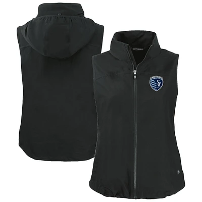 Women's Cutter & Buck Sporting Kansas City Charter Eco Recycled Full-Zip Vest