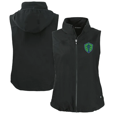 Women's Cutter & Buck Seattle Sounders FC Charter Eco Recycled Full-Zip Vest