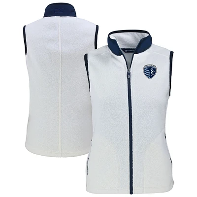 Women's Cutter & Buck Sporting Kansas City Cascade Eco Fleece Vest