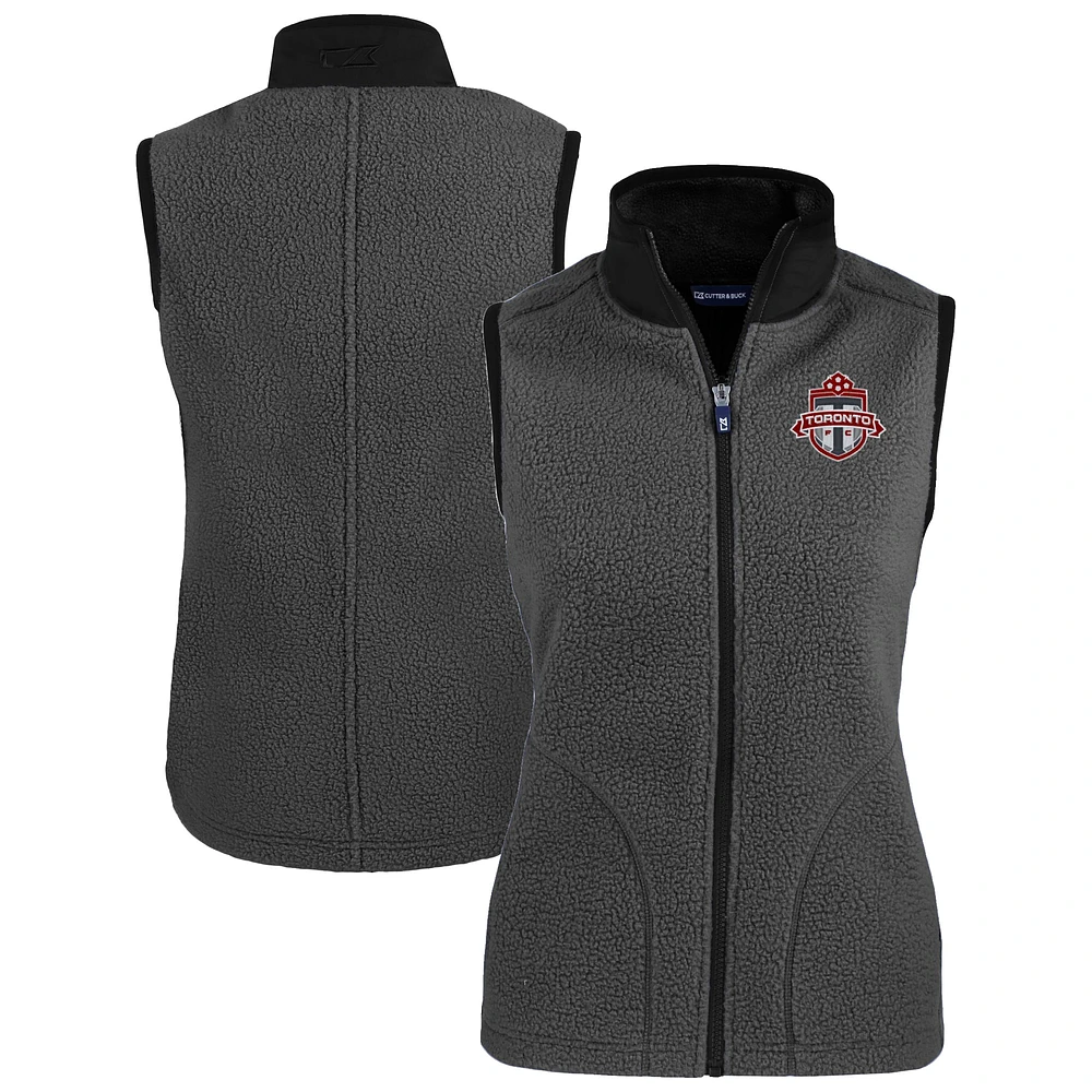 Women's Cutter & Buck Gray Toronto FC Cascade Eco Fleece Vest