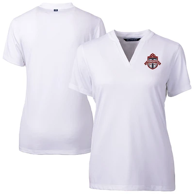 Women's Cutter & Buck White Toronto FC Forge Heather Stretch Blade Top