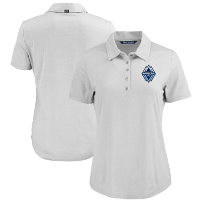 Women's Cutter & Buck Gray Vancouver Whitecaps FC Coastline Epic Comfort Eco Recycled Polo
