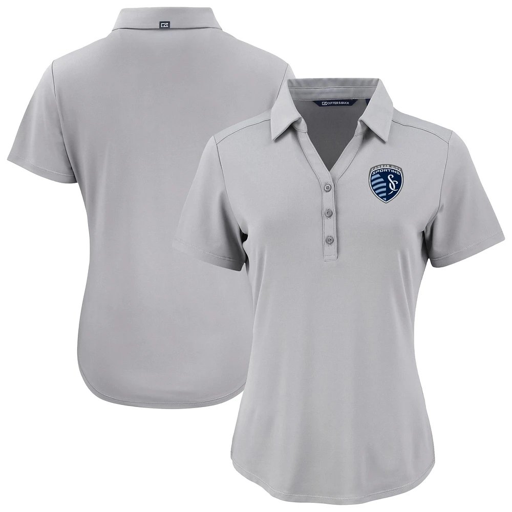 Women's Cutter & Buck Sporting Kansas City Forge Eco Stretch Recycled Polo