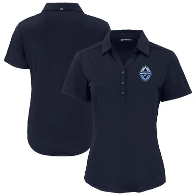Women's Cutter & Buck  Navy Vancouver Whitecaps FC Forge Eco Stretch Recycled Polo