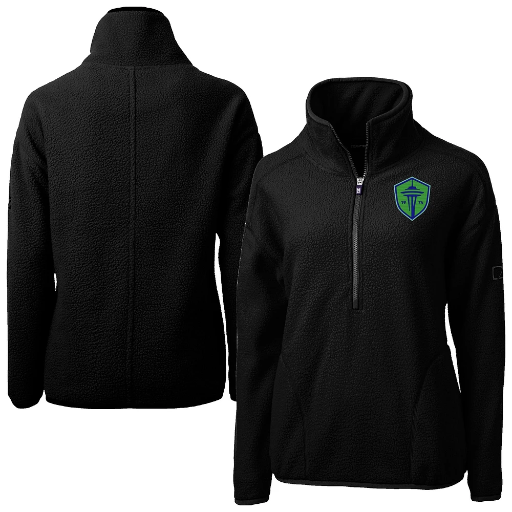Women's Cutter & Buck Seattle Sounders FC Cascade Eco Fleece Pullover Jacket