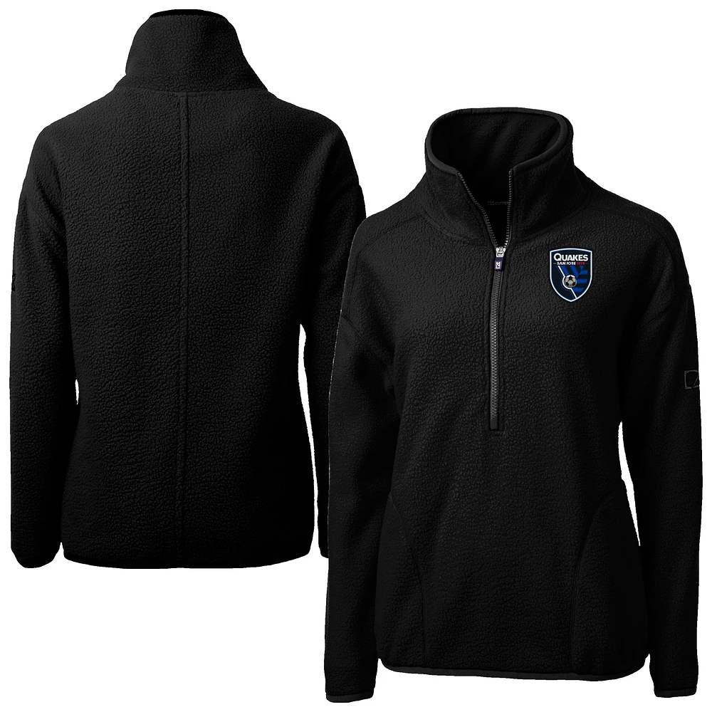 Women's Cutter & Buck San Jose Earthquakes Cascade Eco Fleece Pullover Jacket