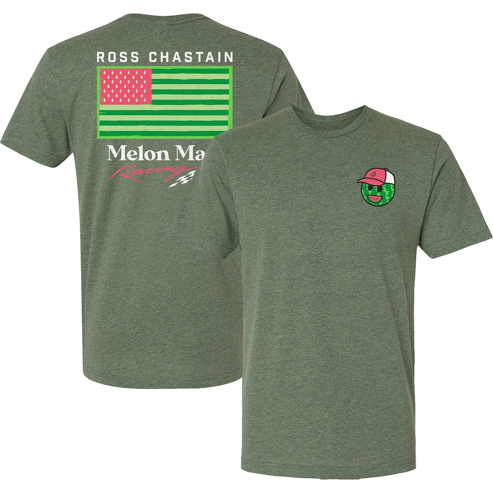 Men's Trackhouse Racing Team Collection Olive Ross Chastain Melon Man T-Shirt