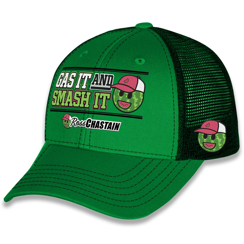 Men's Trackhouse Racing Team Collection Green Ross Chastain Gas It or Smash It Melon Man Hat