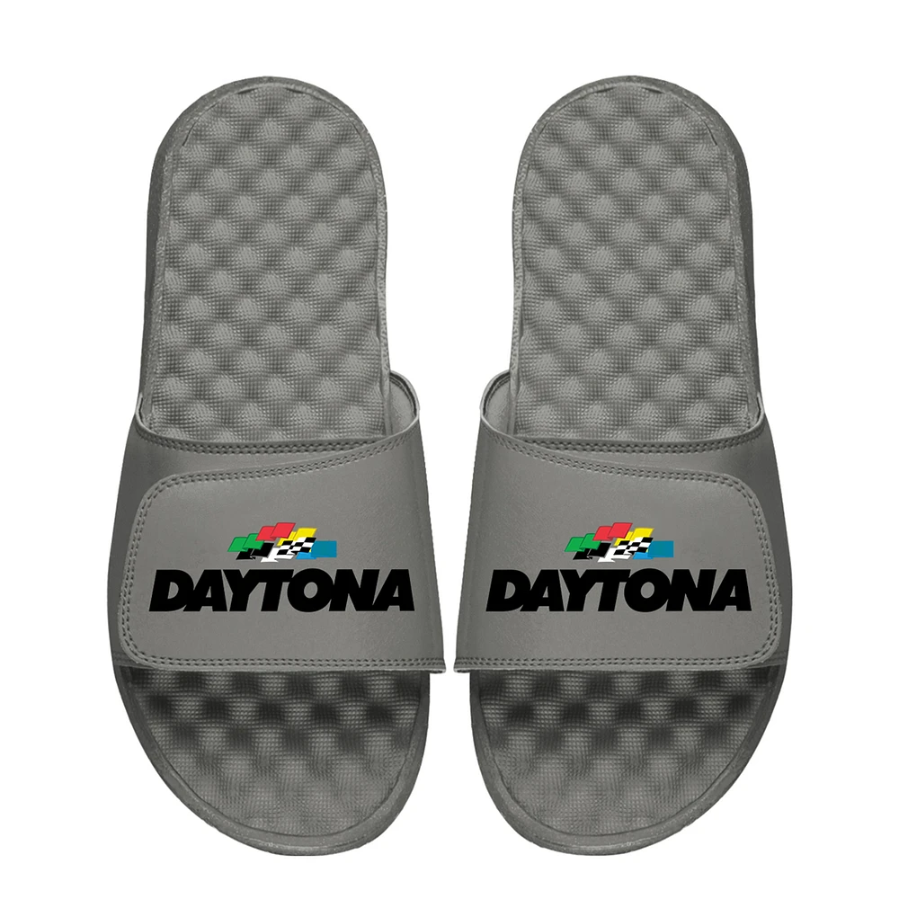 ISlide Gray Daytona 500 Alternate Logo Slide Sandals