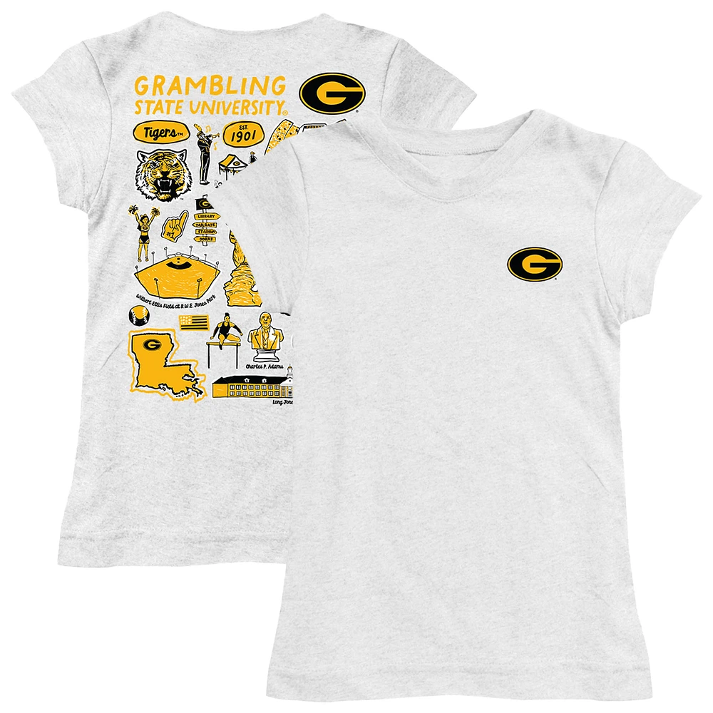 Youth Vive La Fete Grambling Tigers Impressions Artwork Fitted T-Shirt