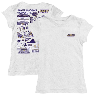 Youth Vive La Fete James Madison Dukes Impressions Artwork Fitted T-Shirt