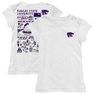 Youth Vive La Fete Kansas State Wildcats Impressions Artwork Fitted T-Shirt
