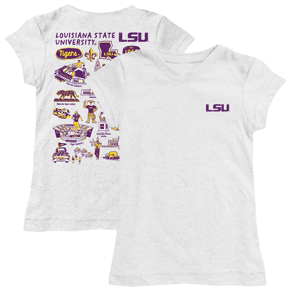 Youth Vive La Fete LSU Tigers Impressions Artwork Fitted T-Shirt