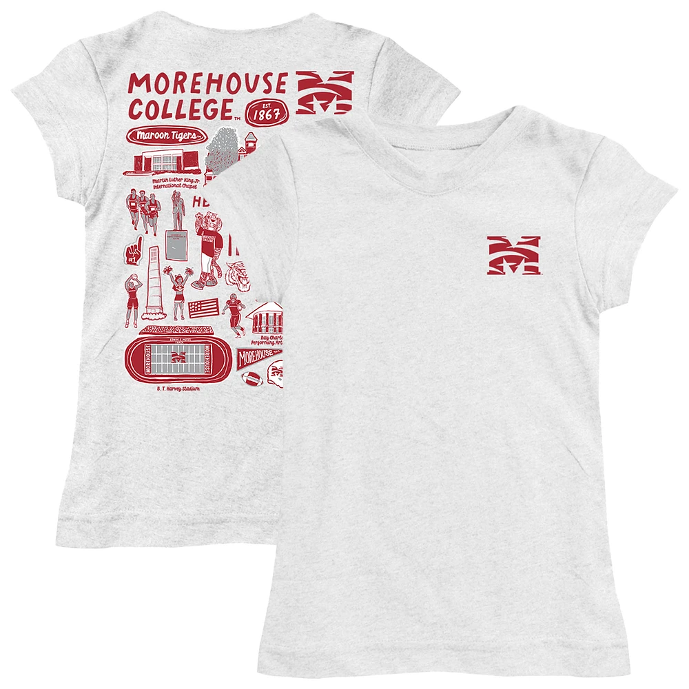 Youth Vive La Fete Morehouse Maroon Tigers Impressions Artwork Fitted T-Shirt