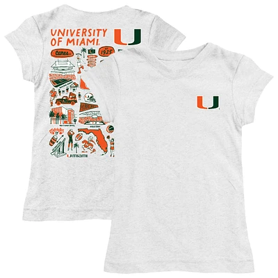 Youth Vive La Fete Miami Hurricanes Impressions Artwork Fitted T-Shirt