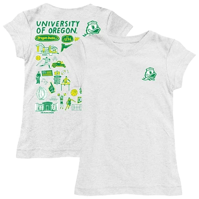 Youth Vive La Fete Oregon Ducks Impressions Artwork Fitted T-Shirt