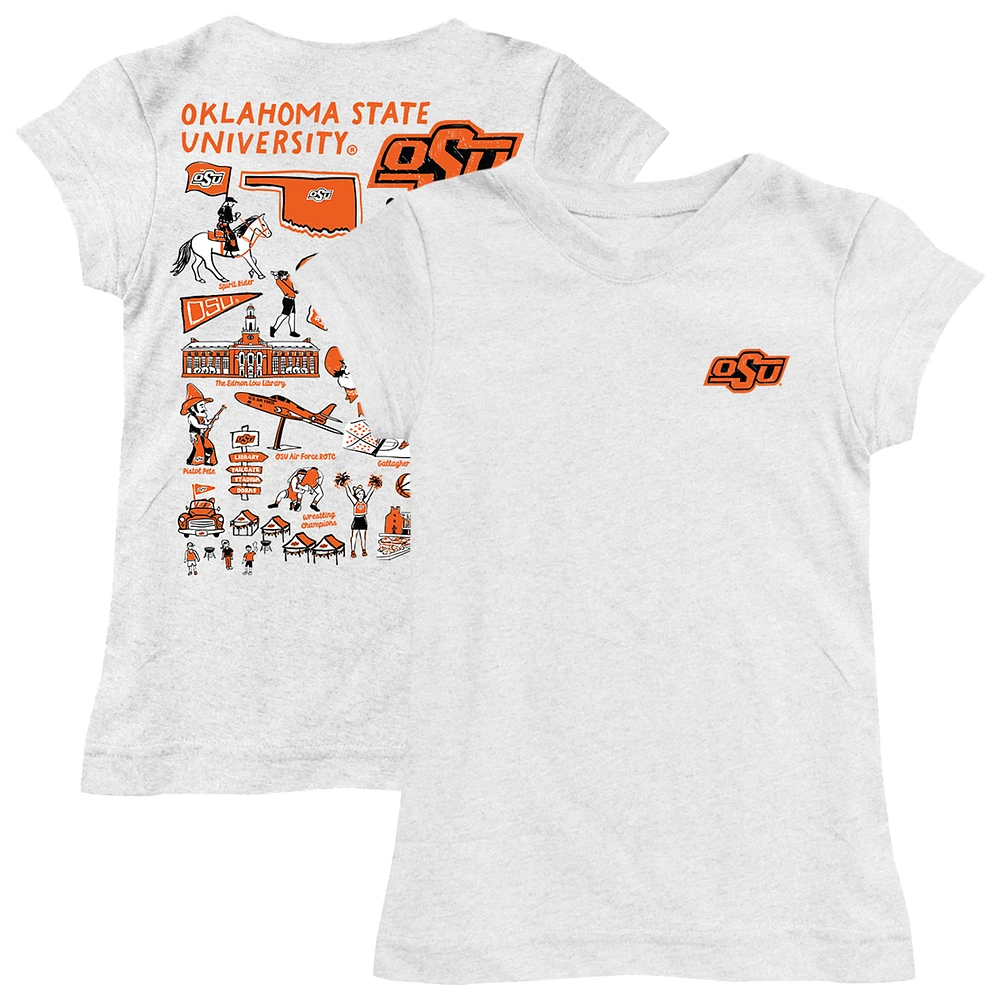 Youth Vive La Fete Oklahoma State Cowboys Impressions Artwork Fitted T-Shirt