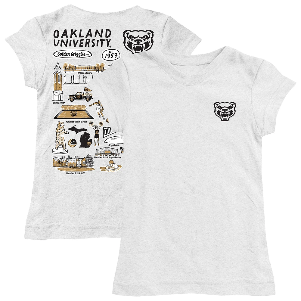 Youth Vive La Fete Oakland Golden Grizzlies Impressions Artwork Fitted T-Shirt