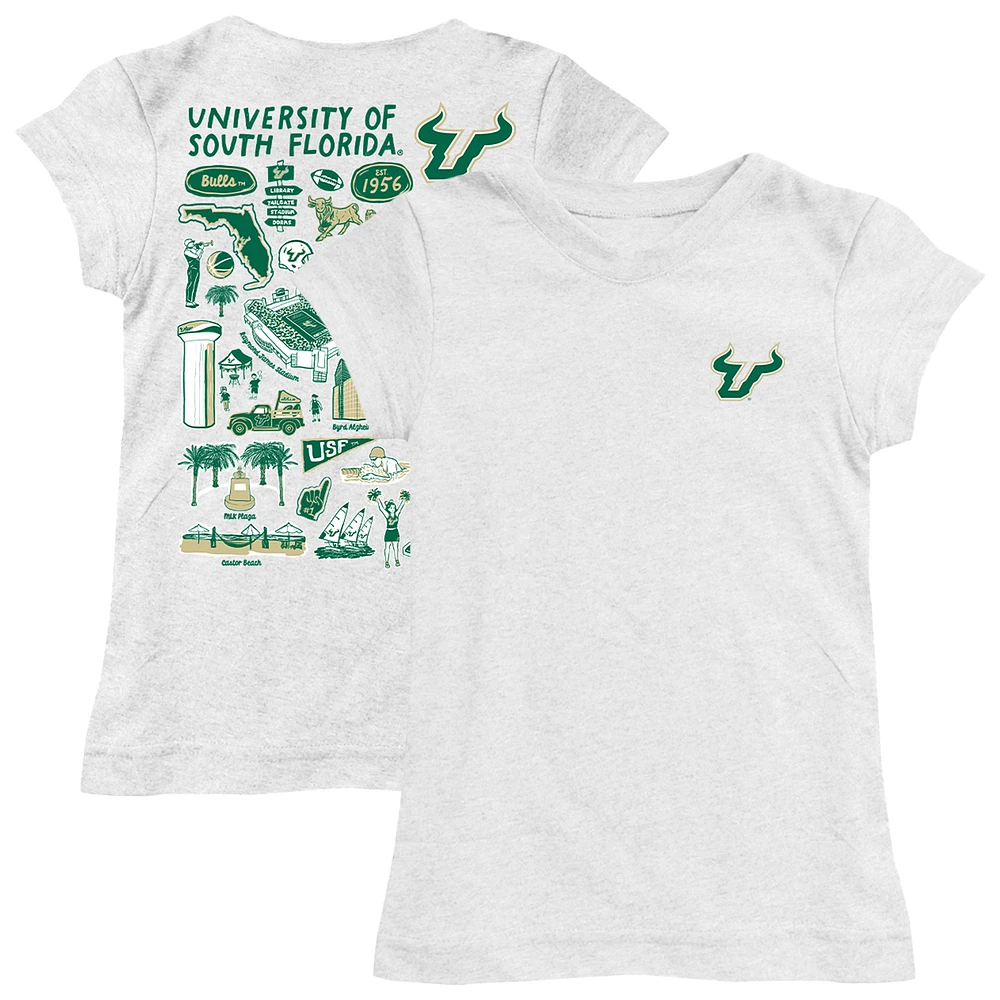 Youth Vive La Fete South Florida Bulls Impressions Artwork Fitted T-Shirt