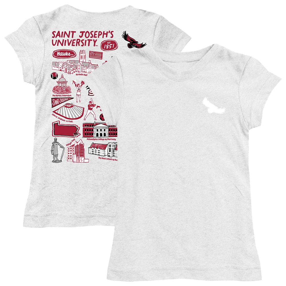 Youth Vive La Fete Saint Joseph's Hawks Impressions Artwork Fitted T-Shirt