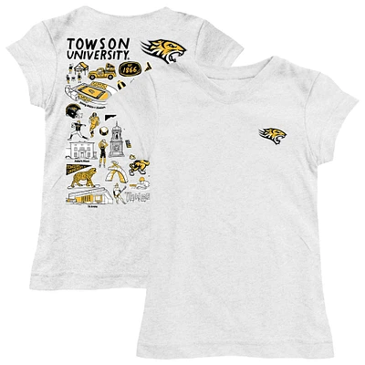 Youth Vive La Fete Towson Tigers Impressions Artwork Fitted T-Shirt