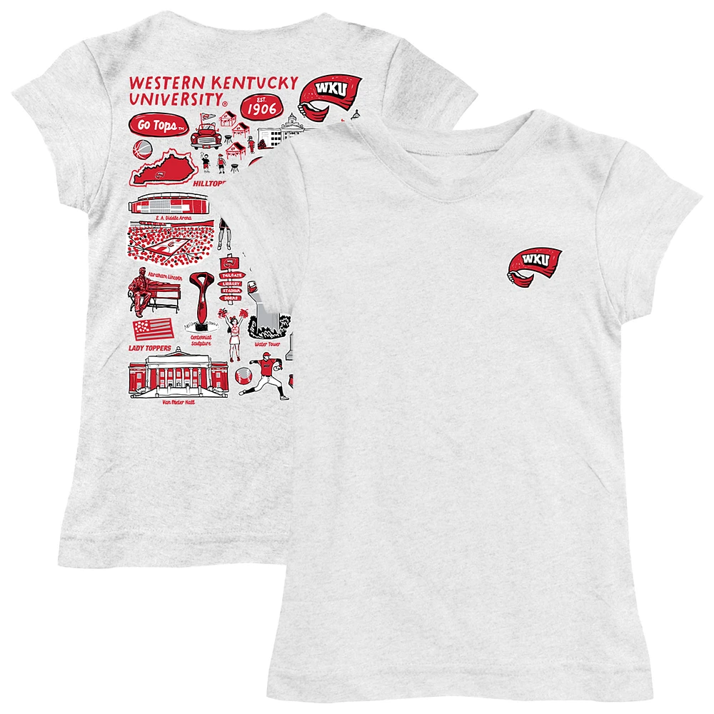 Youth Vive La Fete Western Kentucky Hilltoppers Impressions Artwork Fitted T-Shirt