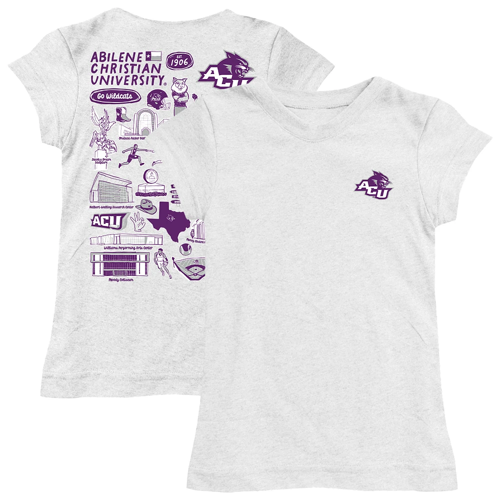 Girls Toddler Vive La Fete Abilene Christian University Wildcats Impressions Artwork T-Shirt