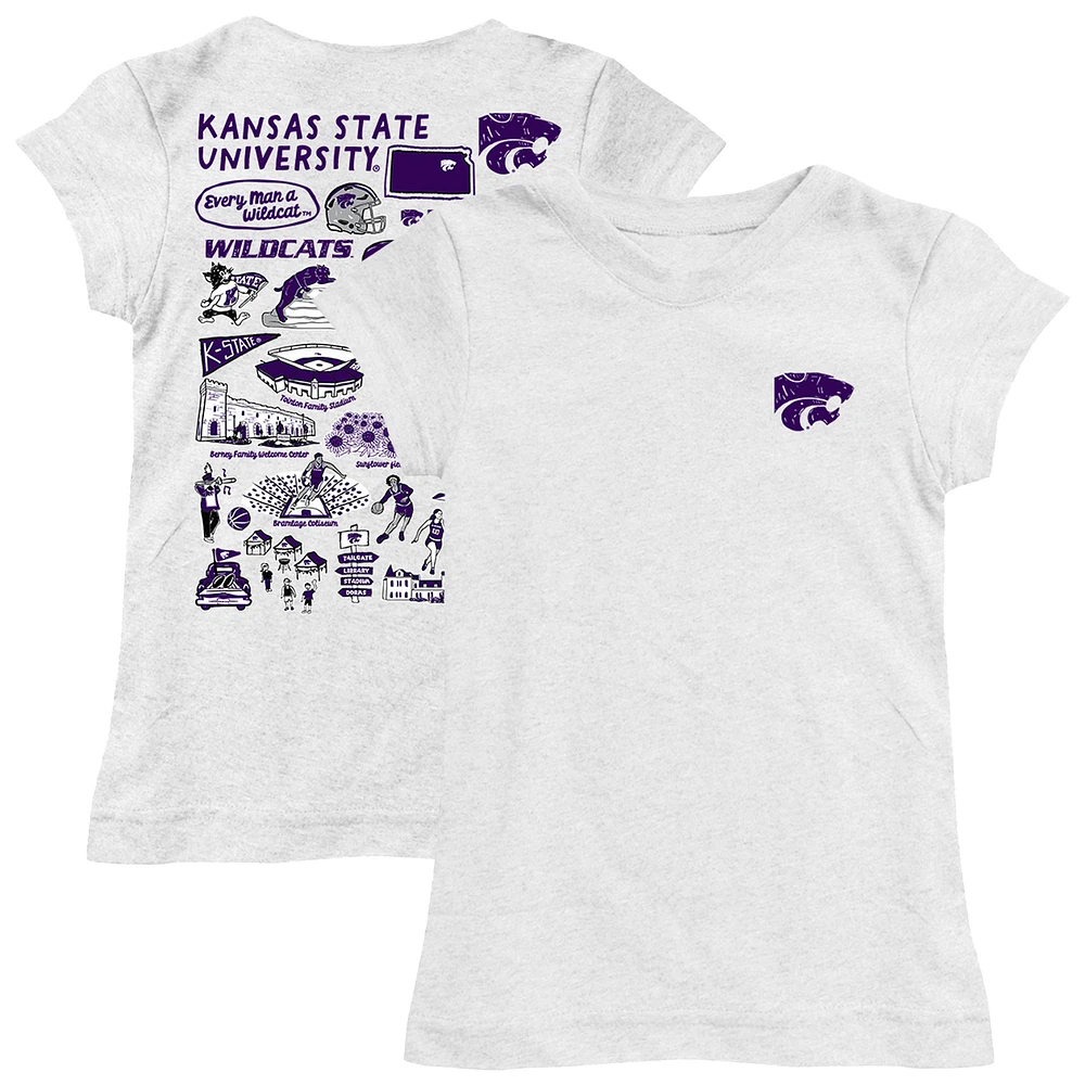 Girls Toddler Vive La Fete Kansas State Wildcats Impressions Artwork T-Shirt