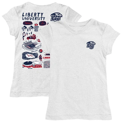 Girls Toddler Vive La Fete Liberty Flames Impressions Artwork T-Shirt