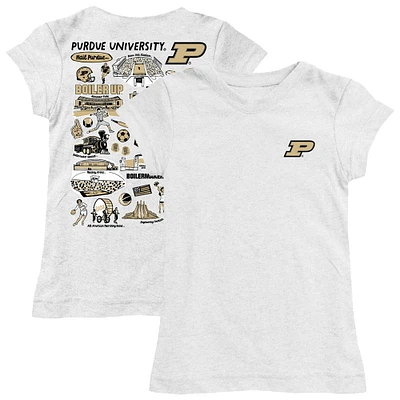 Girls Toddler Vive La Fete Purdue Boilermakers Impressions Artwork T-Shirt