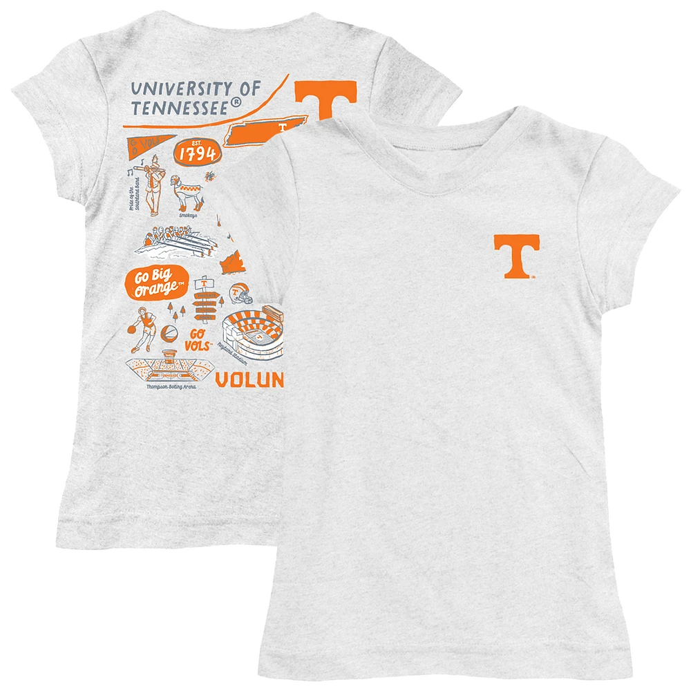 Girls Toddler Vive La Fete Tennessee Volunteers Impressions Artwork T-Shirt