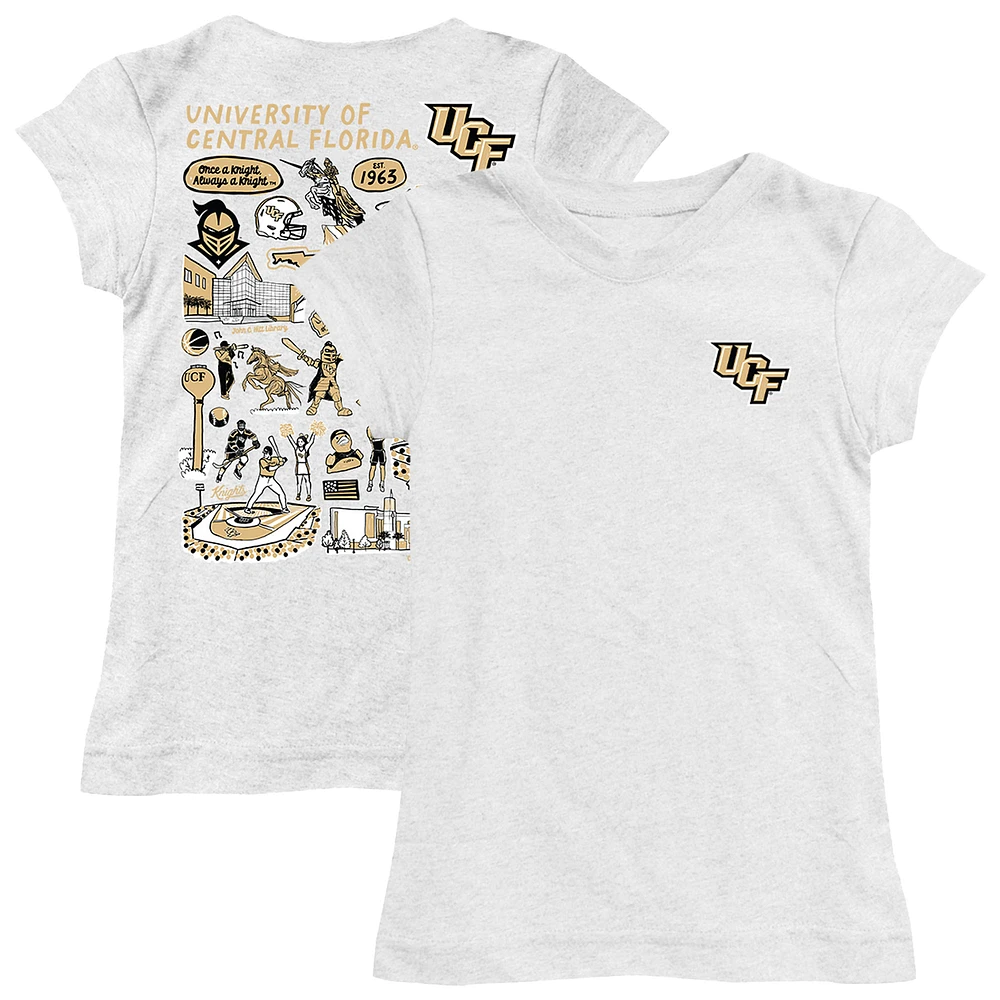 Girls Toddler Vive La Fete UCF Knights Impressions Artwork T-Shirt