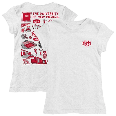 Girls Toddler Vive La Fete New Mexico Lobos Impressions Artwork T-Shirt