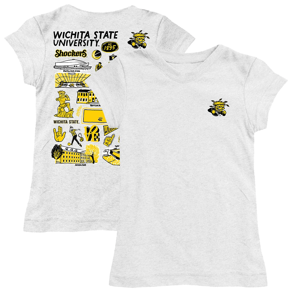 Girls Toddler Vive La Fete Wichita State Shockers Impressions Artwork T-Shirt