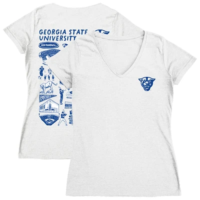 Women's Vive La Fete Georgia State Panthers Impressions Artwork V-Neck T-Shirt