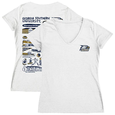 Women's Vive La Fete Georgia Southern Eagles Impressions Artwork V-Neck T-Shirt