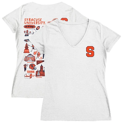 Women's Vive La Fete Syracuse Orange Impressions Artwork V-Neck T-Shirt