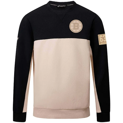 Men's Levelwear Brad Marchand Black Boston Bruins Name & Number Pullover Sweatshirt