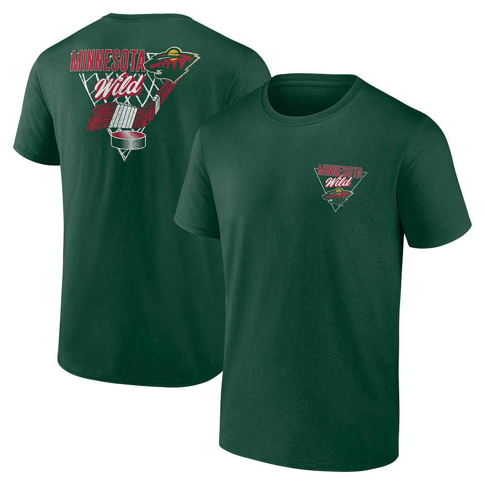 Men's Green Minnesota Wild Net Slap T-Shirt