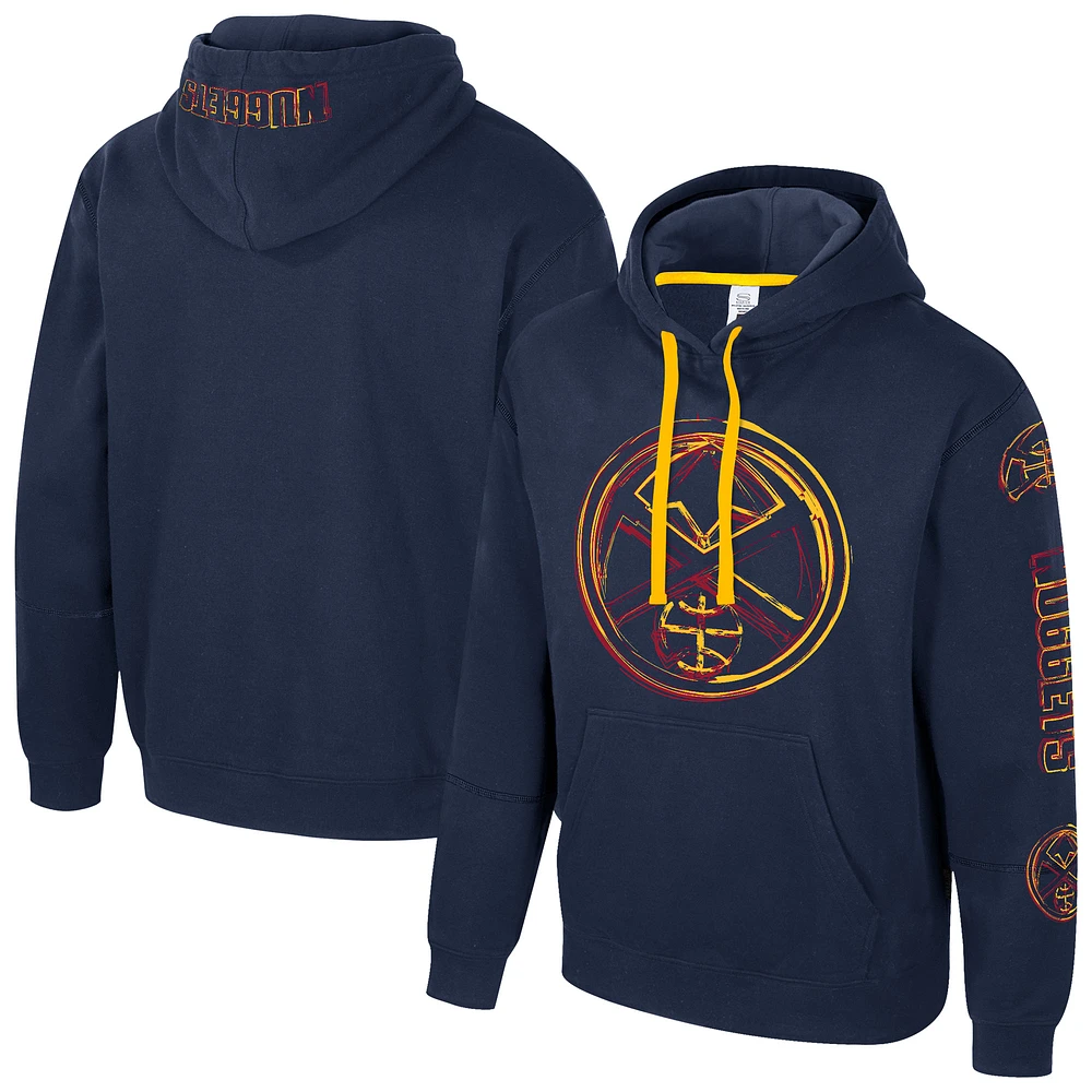 Unisex Stadium Essentials Navy Denver Nuggets Elementized Pullover Hoodie