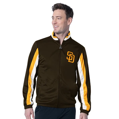 Men's Starter Brown San Diego Padres Full-Zip Jacket